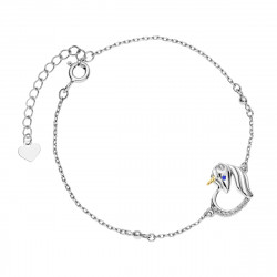 Bratara argint unicorn si inima cu pietre DiAmanti Z1728BGR_WBL-DIA (Argint 925‰ 1,9 g.)